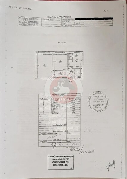 1 Decembrie 1918 | Apartament 2 camere | decomandat | 48mp | B9368